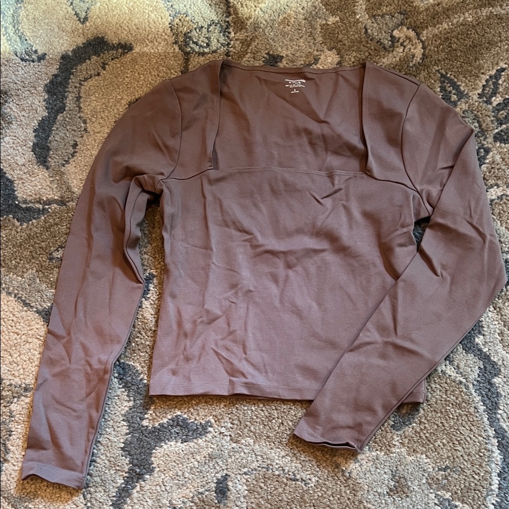 Abercrombie & Fitch Brown Long Sleeve Top